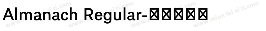 Almanach Regular字体转换